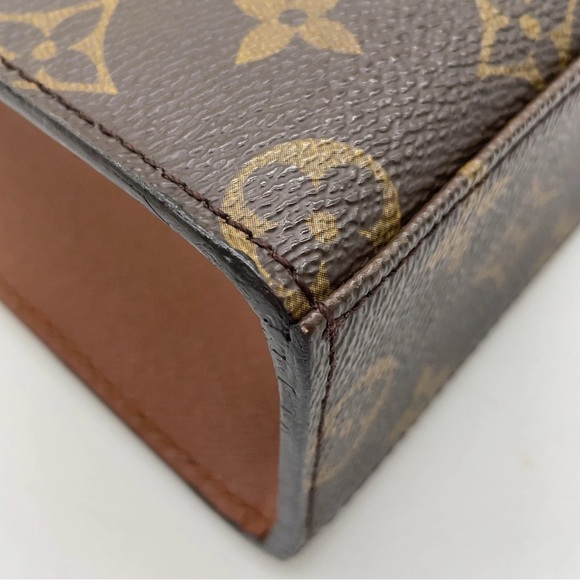 Louis Vuitton Brown and Gold Monogram Satchel malesherbes